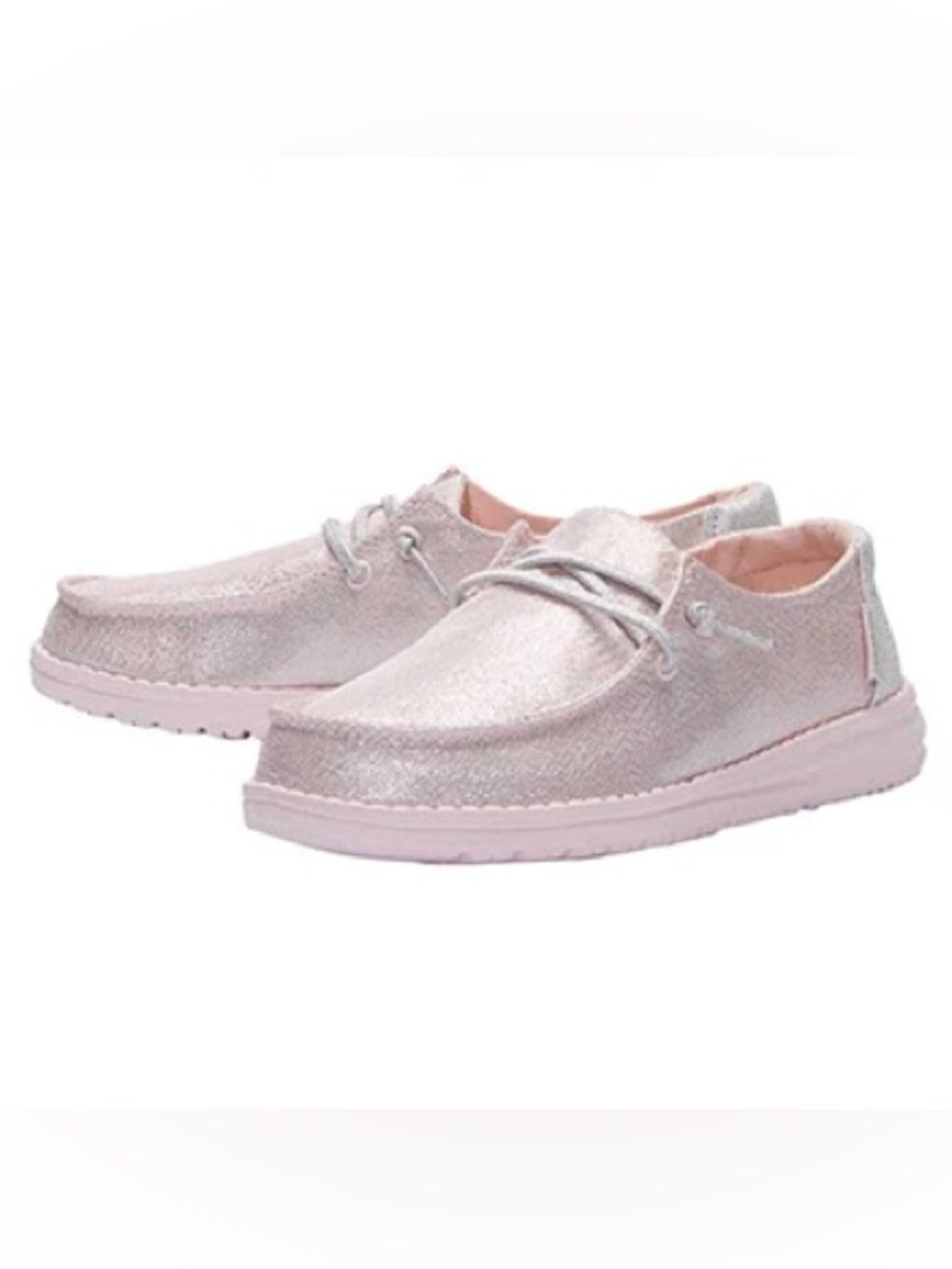 Hey Dude Glitter Shoes - Light Pink